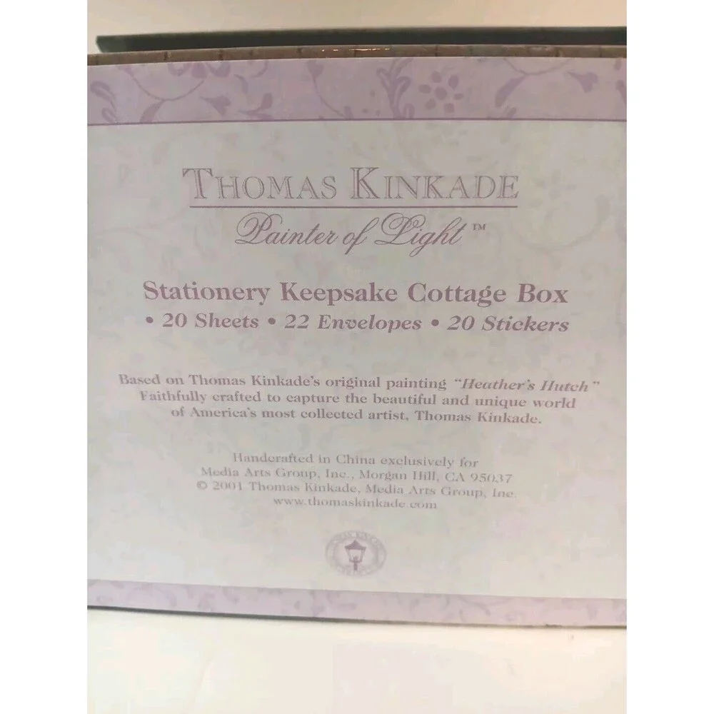 Thomas Kinkade Country Cottage House Keepsake Box Jewlery Storage No Stationary - Picture 6 of 16